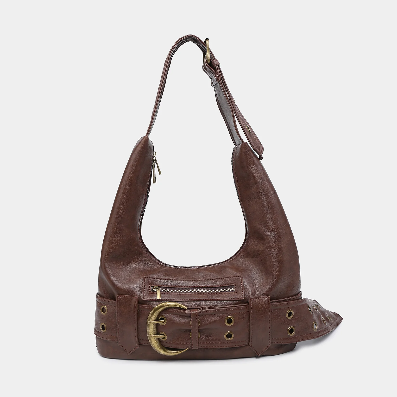 Brittany Crossbody Hobo Bag - Image 10