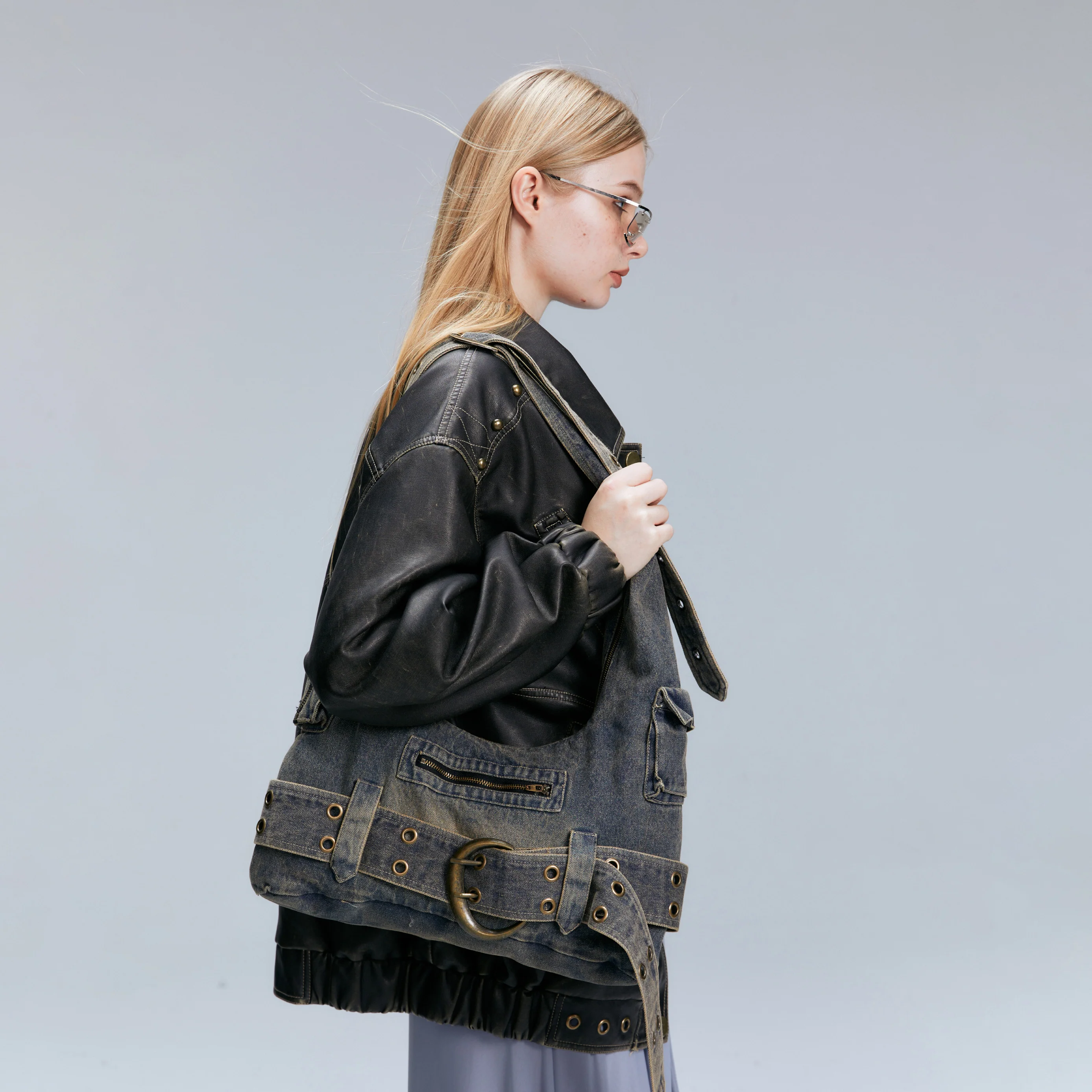 Brittany Crossbody Hobo Bag - Image 3