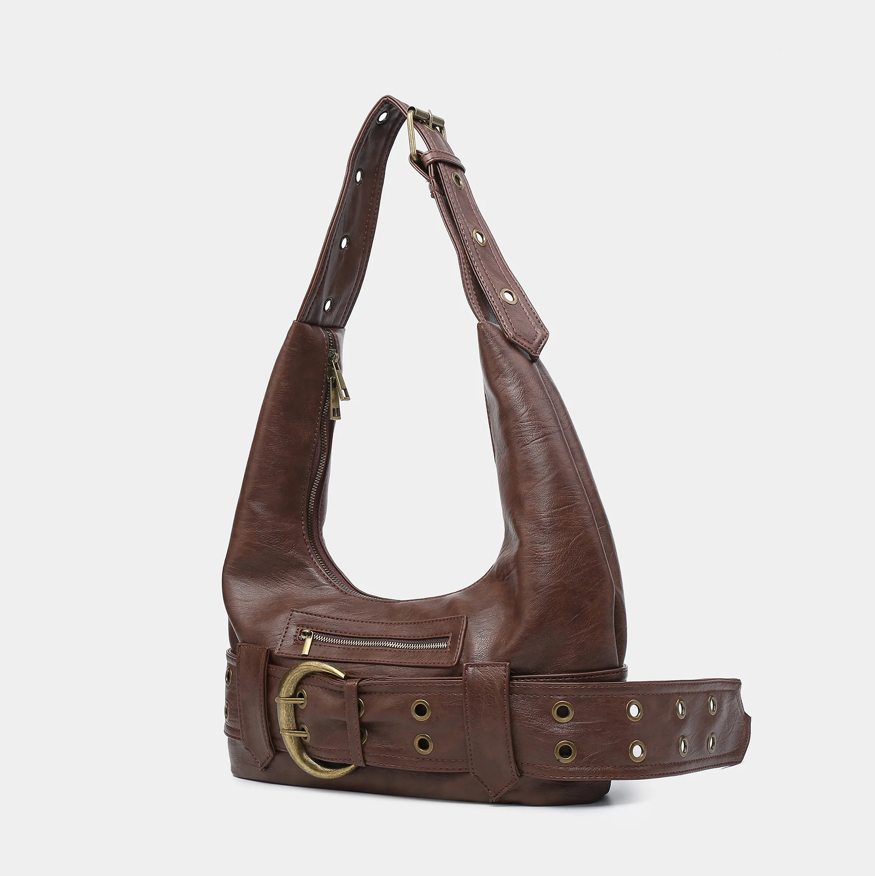 Brittany Crossbody Hobo Bag - Image 9