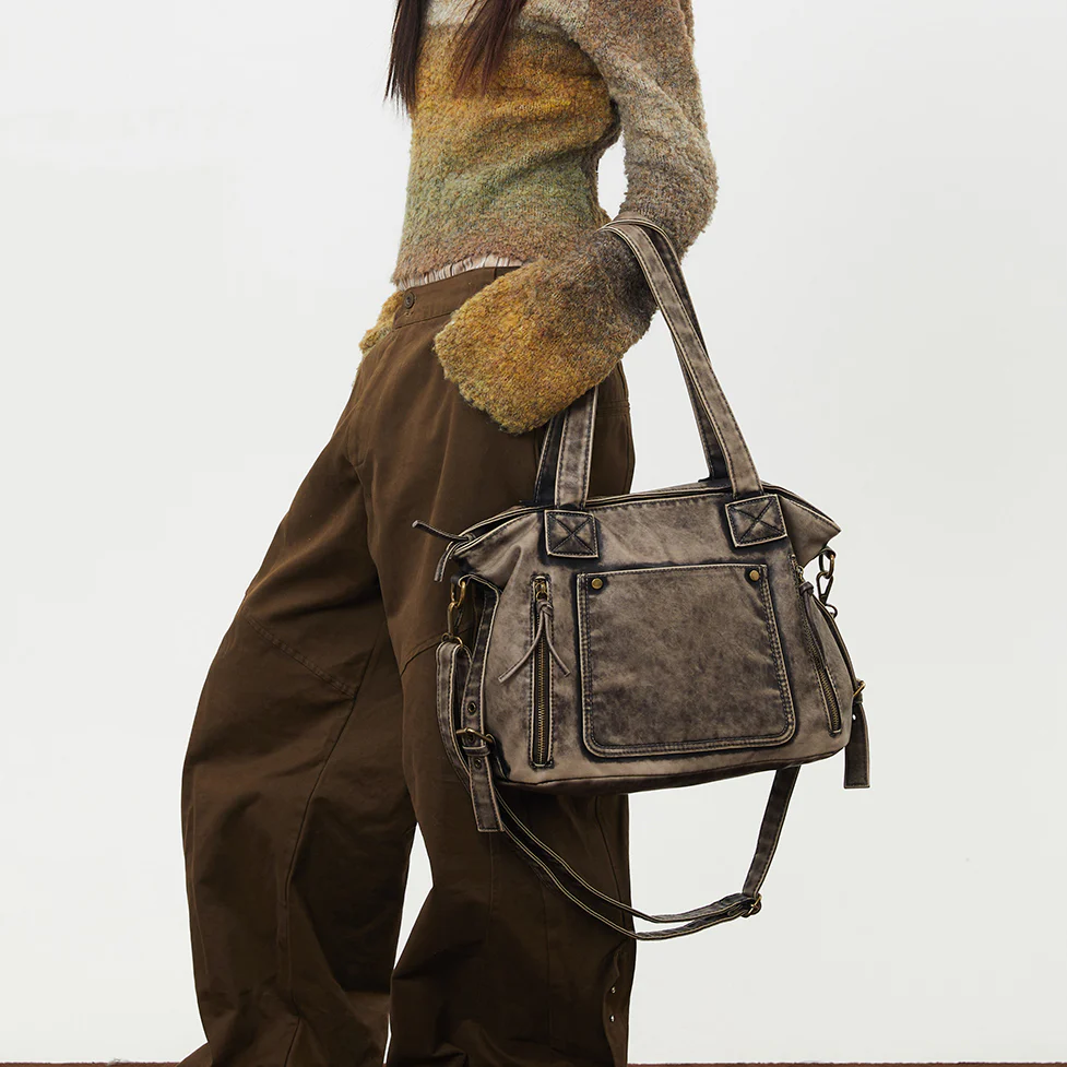 Kaia Distressed XL Tote - Image 4