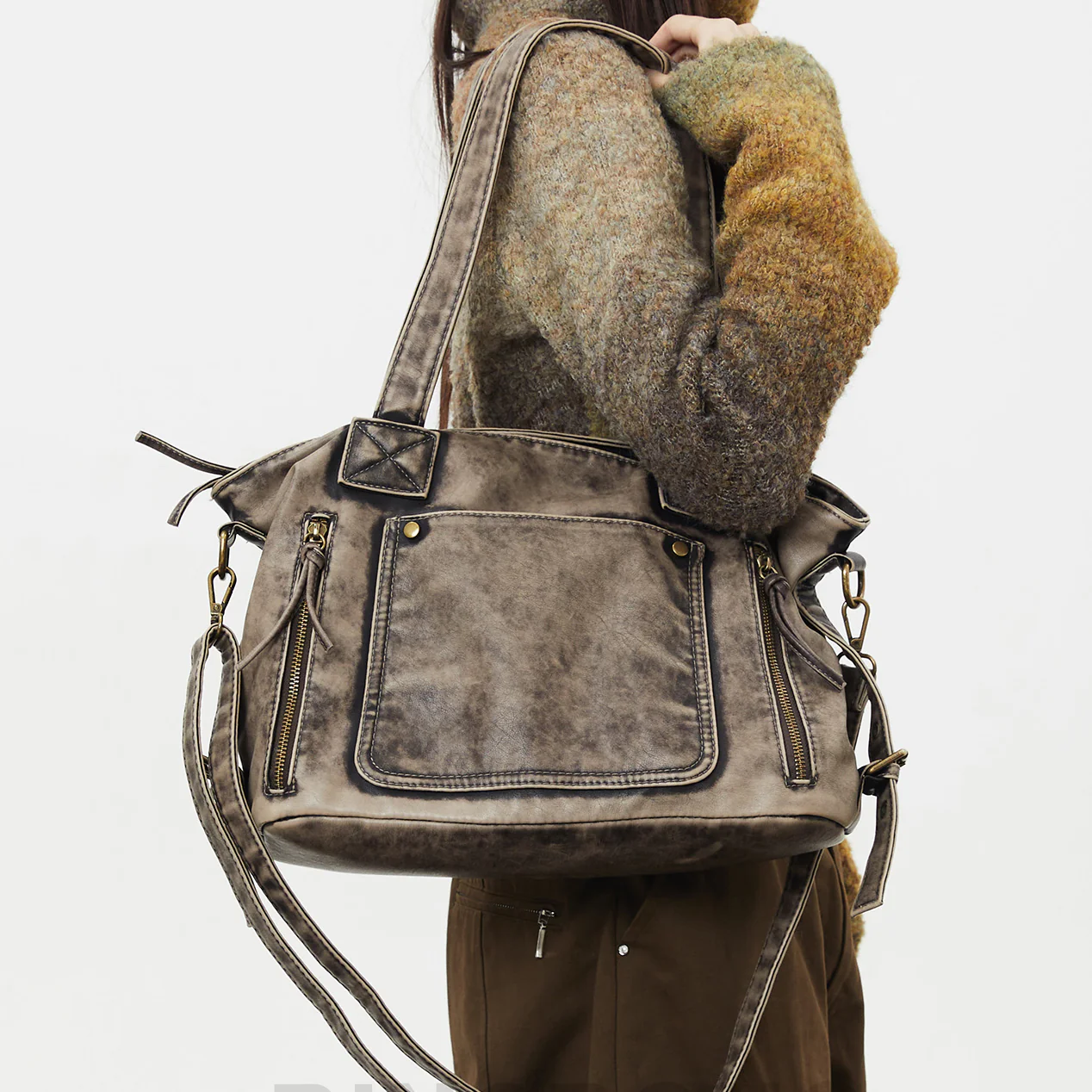 Kaia Distressed XL Tote - Image 7