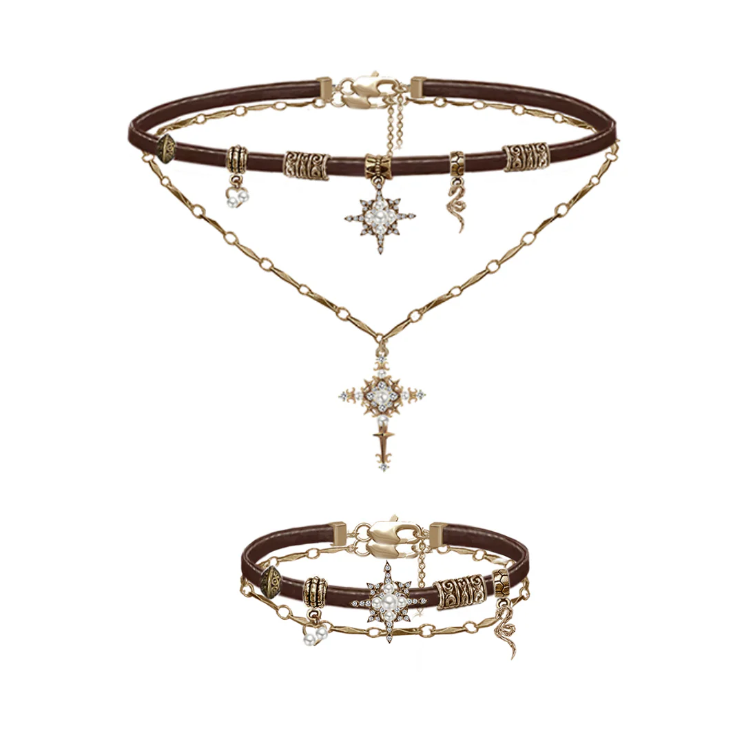 Luna Vintage Cross Bracelet - Image 10