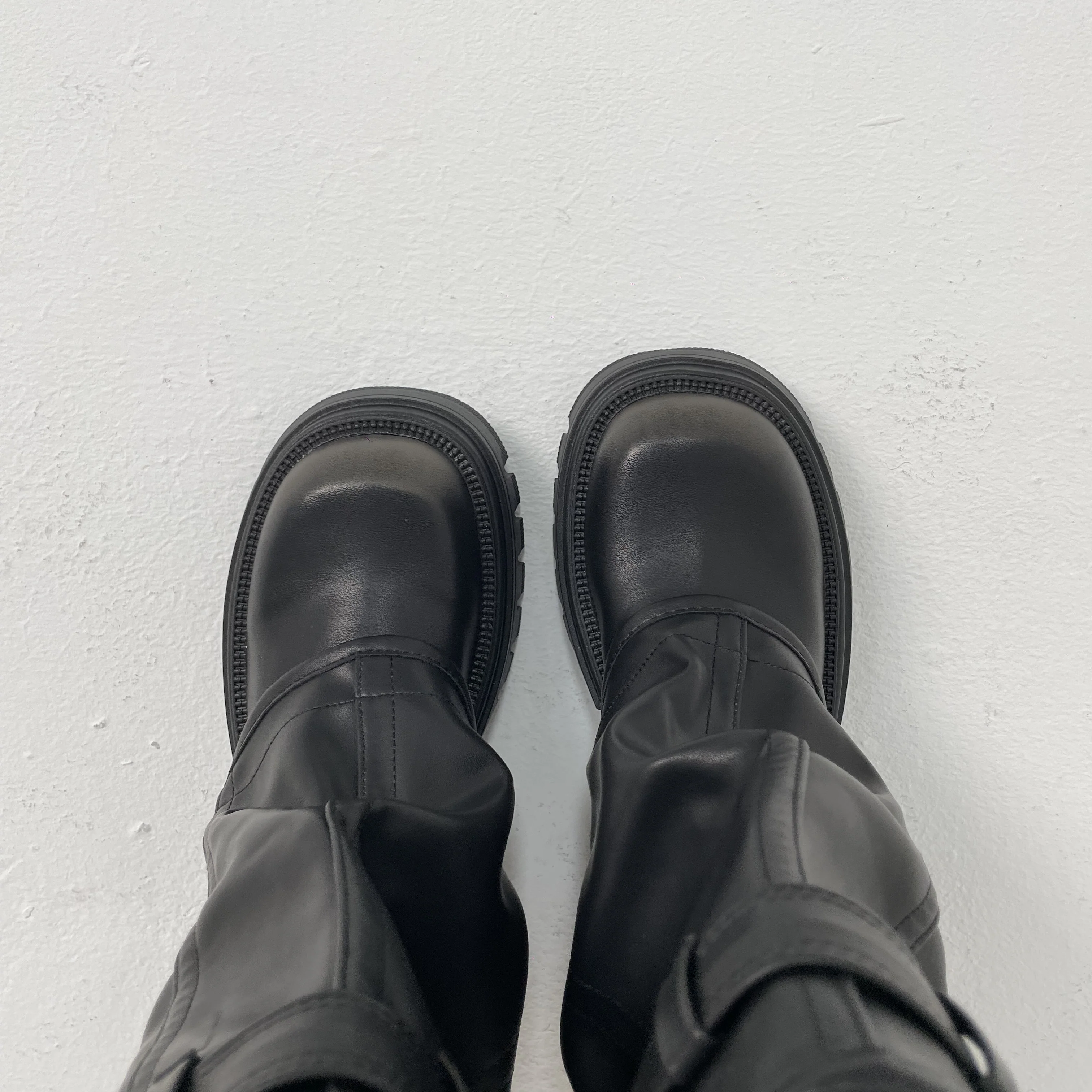 Platform Fold Over Chunky Boots - Image 15