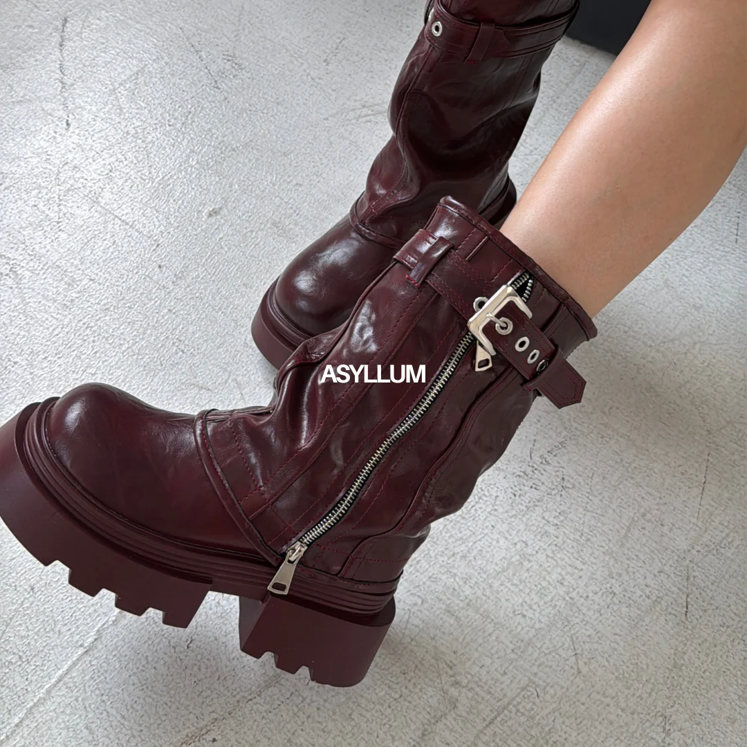 Ruby Fold Over Platform Boots - Image 5